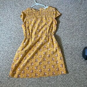 FOSSIL floral silk mini dress size small